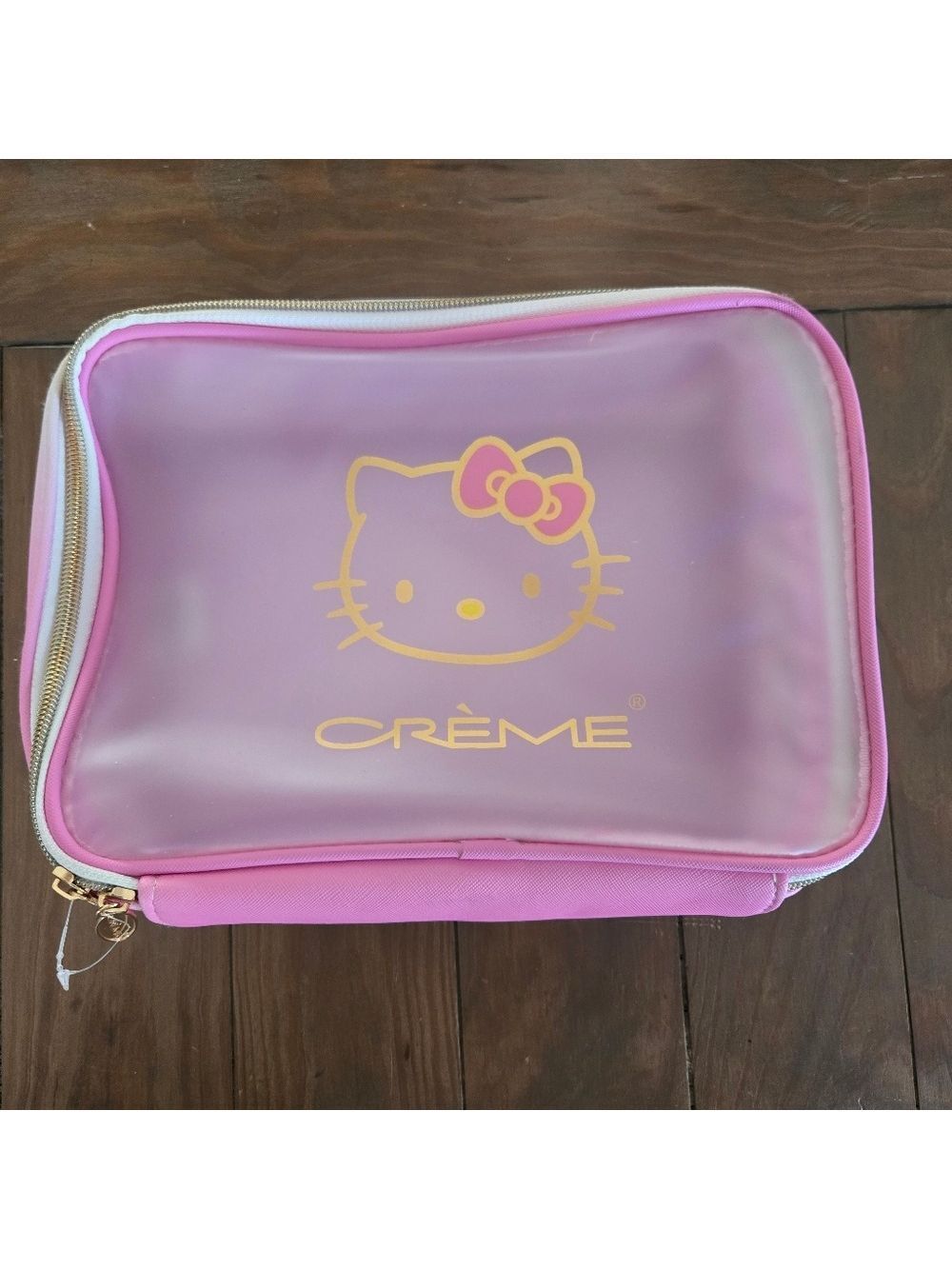 Hello Kitty x The Crème Shop Pink Cosmetic Makeup Travel Bag Sanrio